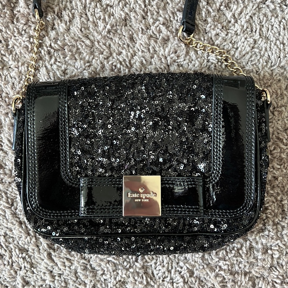 New Kate Spade black sequined bag!